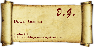 Dobi Gemma névjegykártya